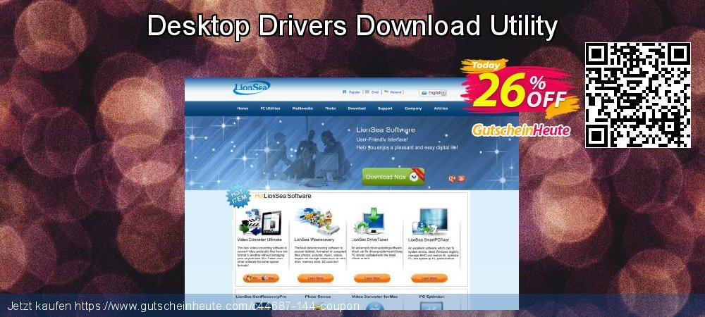 Desktop Drivers Download Utility Sonderangebote Beförderung Bildschirmfoto