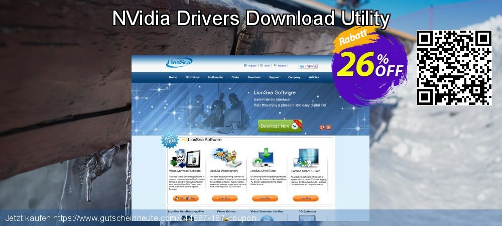NVidia Drivers Download Utility genial Promotionsangebot Bildschirmfoto