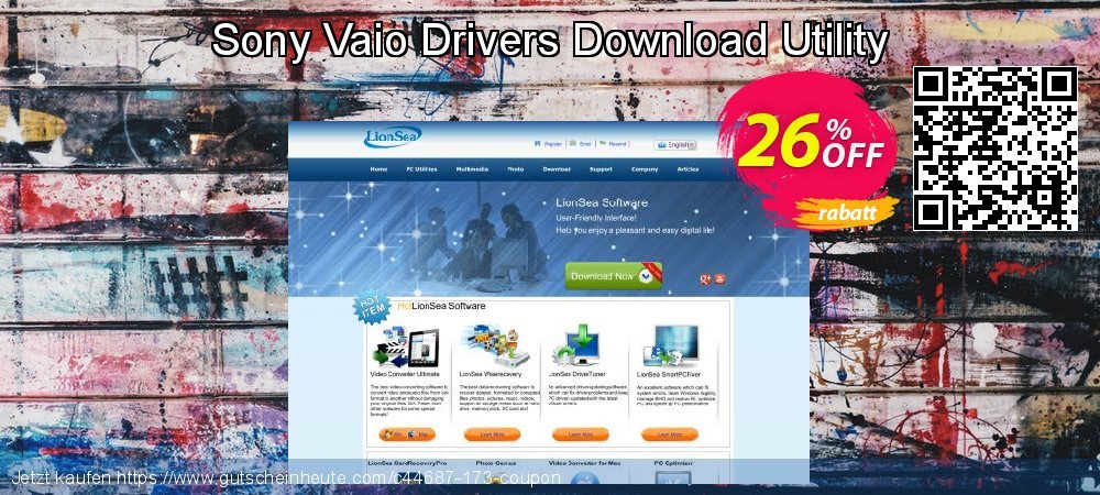 Sony Vaio Drivers Download Utility ausschließenden Ausverkauf Bildschirmfoto