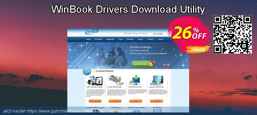 WinBook Drivers Download Utility wunderbar Rabatt Bildschirmfoto
