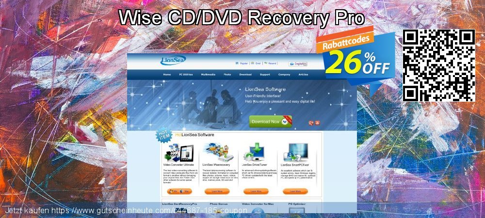 Wise CD/DVD Recovery Pro wundervoll Nachlass Bildschirmfoto