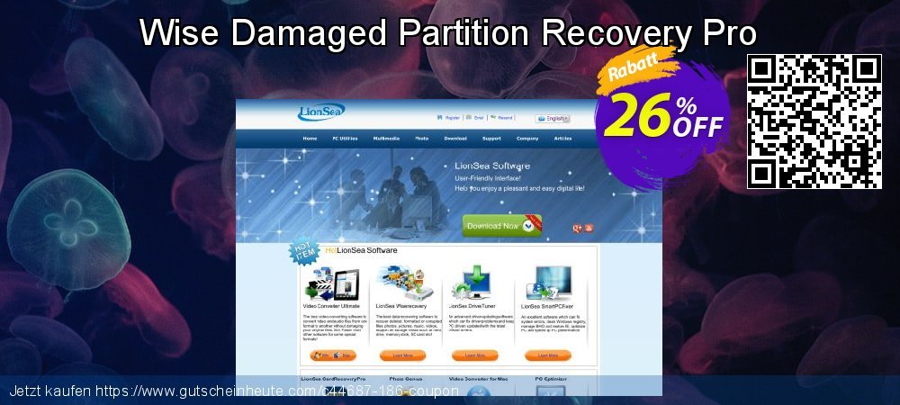 Wise Damaged Partition Recovery Pro überraschend Diskont Bildschirmfoto