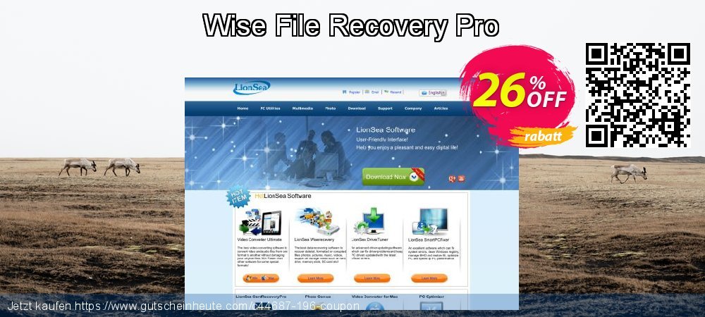 Wise File Recovery Pro geniale Sale Aktionen Bildschirmfoto