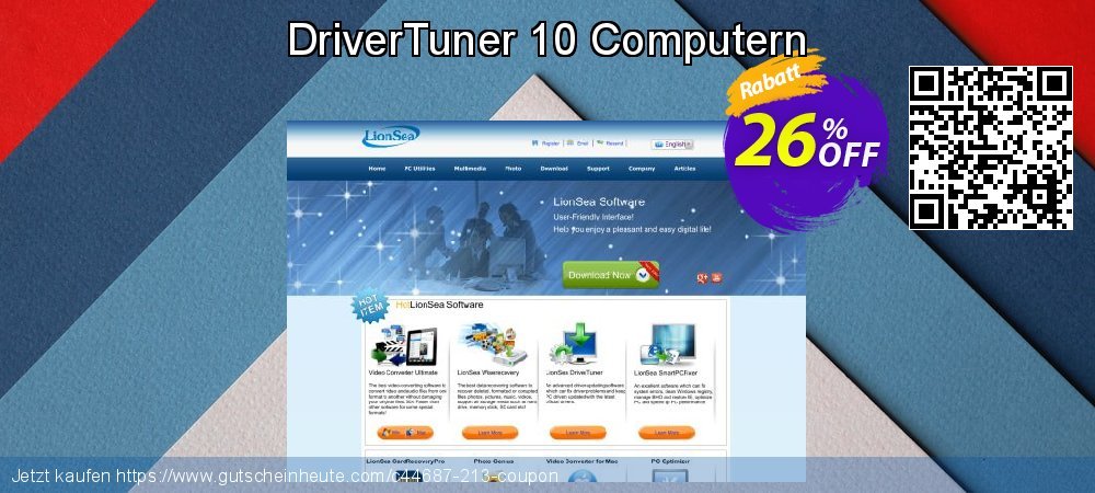 DriverTuner 10 Computern super Sale Aktionen Bildschirmfoto