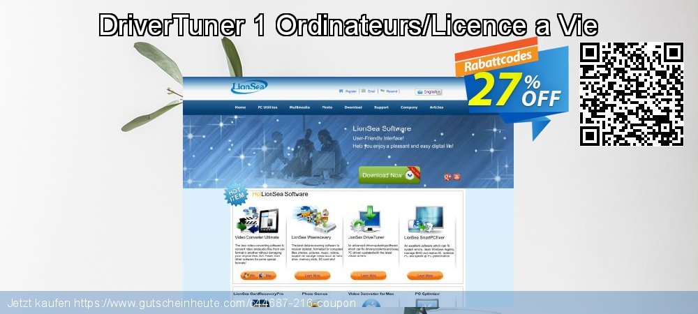 DriverTuner 1 Ordinateurs/Licence a Vie wundervoll Preisnachlässe Bildschirmfoto