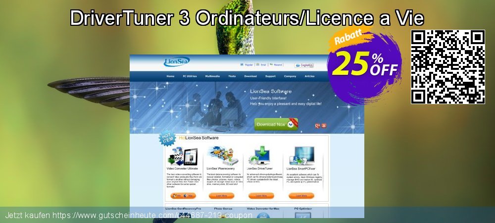 DriverTuner 3 Ordinateurs/Licence a Vie verwunderlich Nachlass Bildschirmfoto