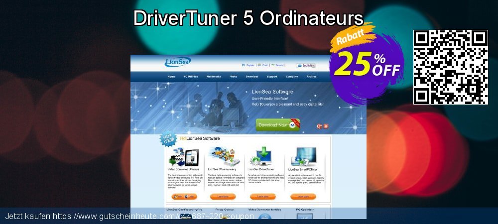 DriverTuner 5 Ordinateurs toll Diskont Bildschirmfoto