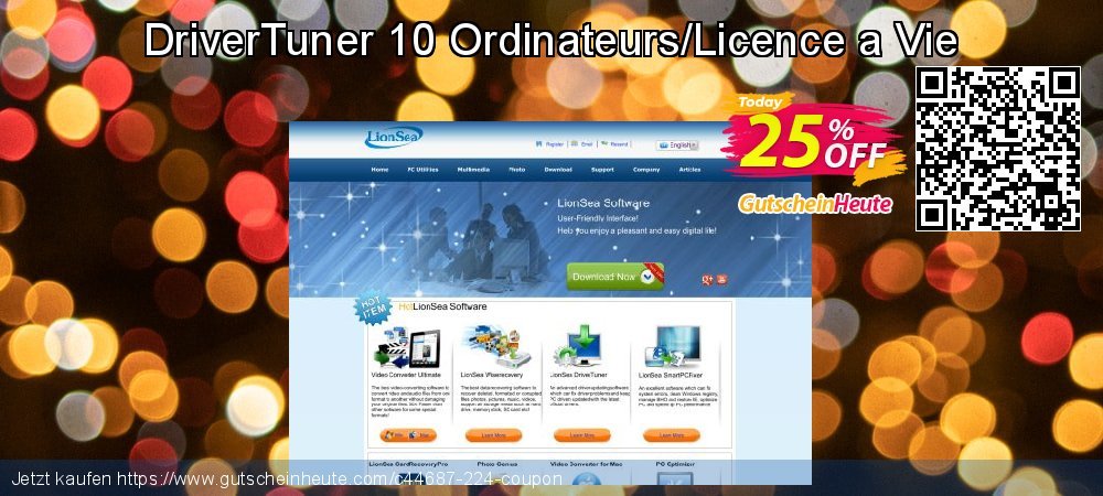 DriverTuner 10 Ordinateurs/Licence a Vie aufregenden Ausverkauf Bildschirmfoto