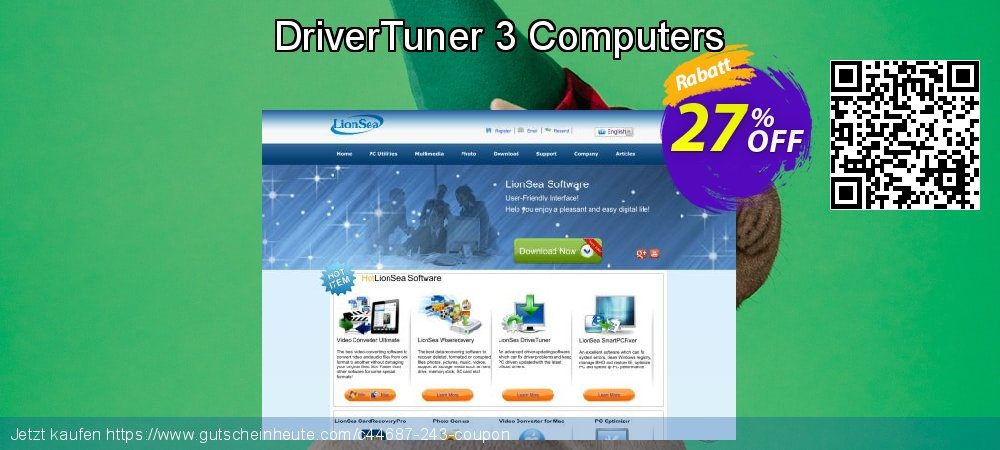 DriverTuner 3 Computers atemberaubend Preisreduzierung Bildschirmfoto