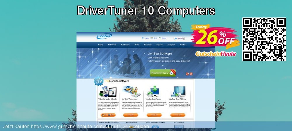 DriverTuner 10 Computers wundervoll Sale Aktionen Bildschirmfoto