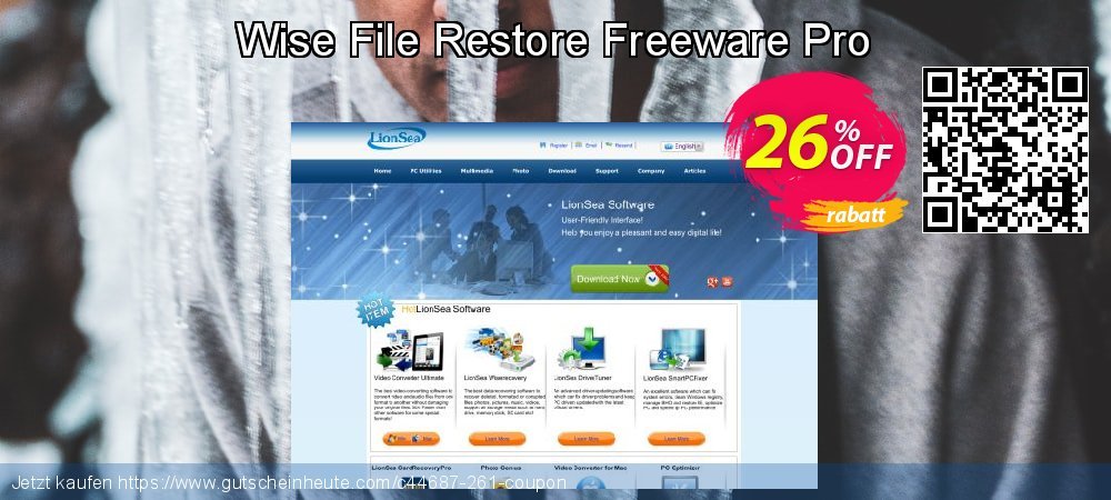Wise File Restore Freeware Pro spitze Preisnachlass Bildschirmfoto