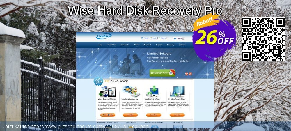 Wise Hard Disk Recovery Pro besten Preisnachlässe Bildschirmfoto