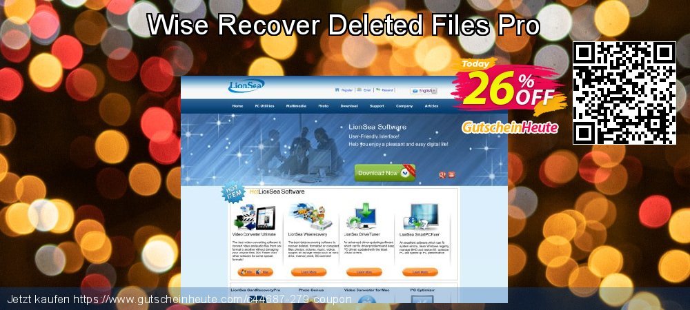 Wise Recover Deleted Files Pro überraschend Förderung Bildschirmfoto