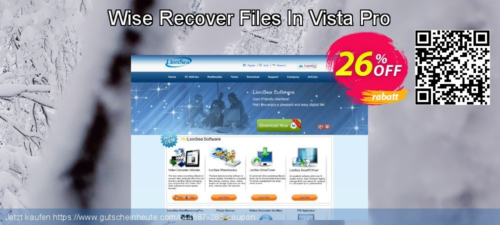 Wise Recover Files In Vista Pro faszinierende Angebote Bildschirmfoto