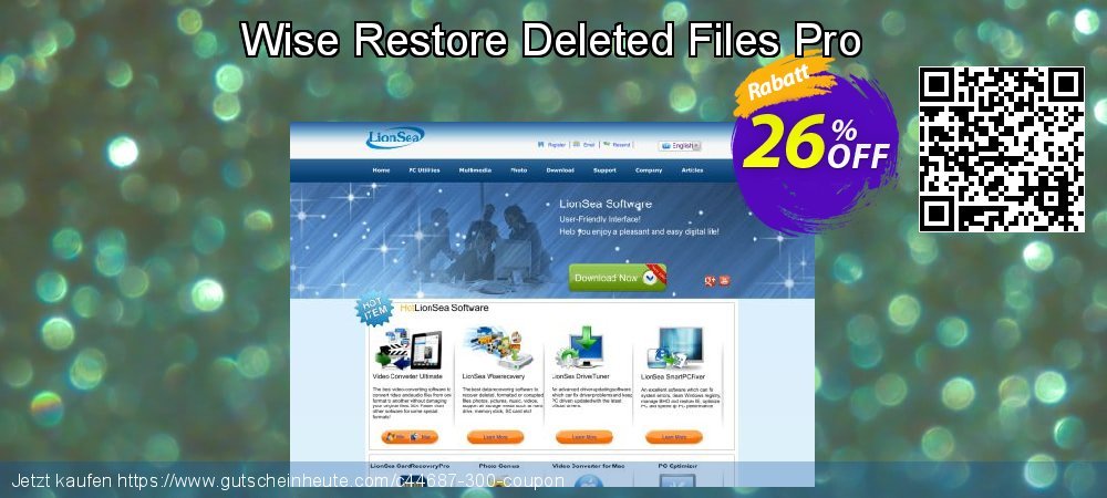 Wise Restore Deleted Files Pro erstaunlich Ermäßigungen Bildschirmfoto