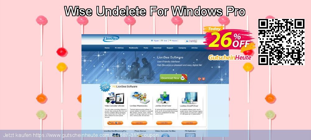 Wise Undelete For Windows Pro beeindruckend Sale Aktionen Bildschirmfoto