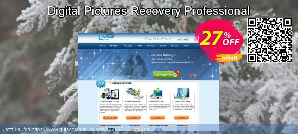 Digital Pictures Recovery Professional uneingeschränkt Sale Aktionen Bildschirmfoto