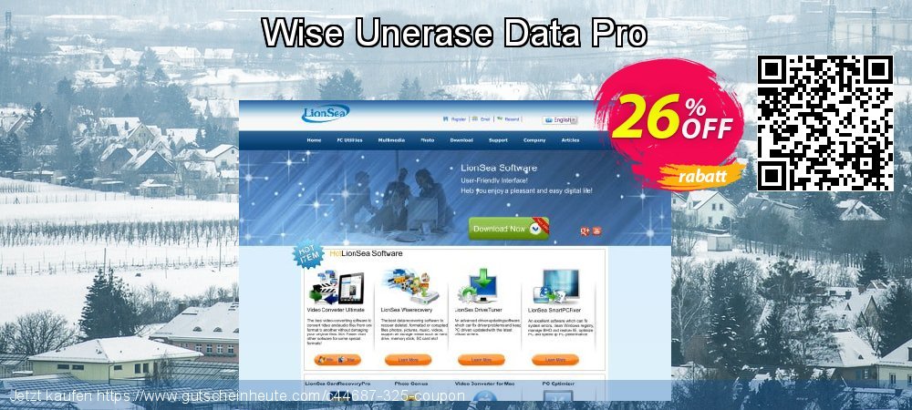 Wise Unerase Data Pro exklusiv Verkaufsförderung Bildschirmfoto