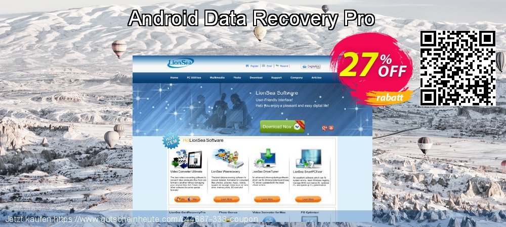 Android Data Recovery Pro wunderschön Nachlass Bildschirmfoto