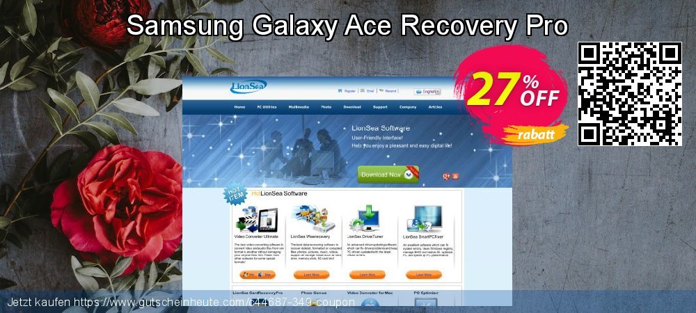 Samsung Galaxy Ace Recovery Pro umwerfende Sale Aktionen Bildschirmfoto