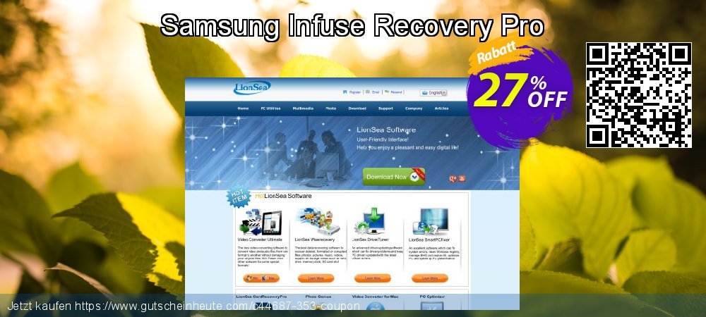 Samsung Infuse Recovery Pro genial Angebote Bildschirmfoto