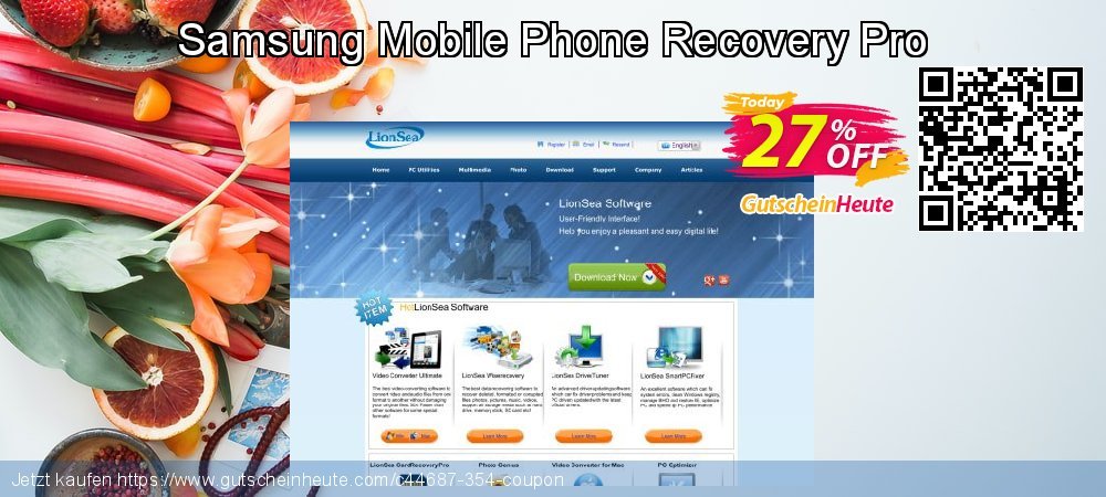 Samsung Mobile Phone Recovery Pro spitze Promotionsangebot Bildschirmfoto