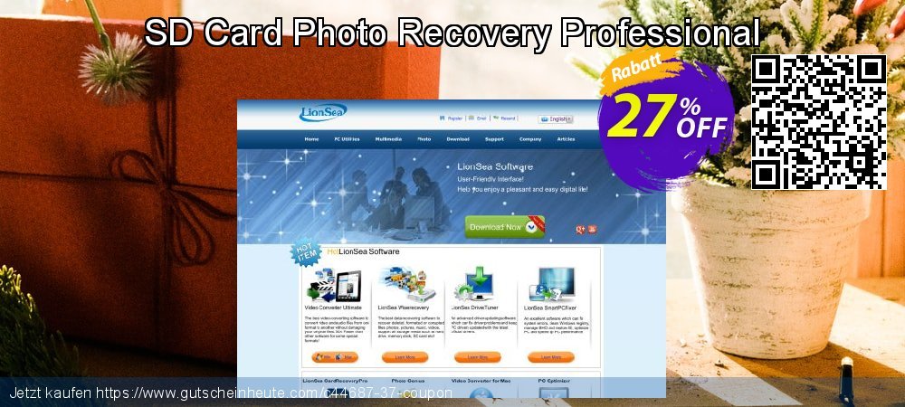 SD Card Photo Recovery Professional erstaunlich Promotionsangebot Bildschirmfoto