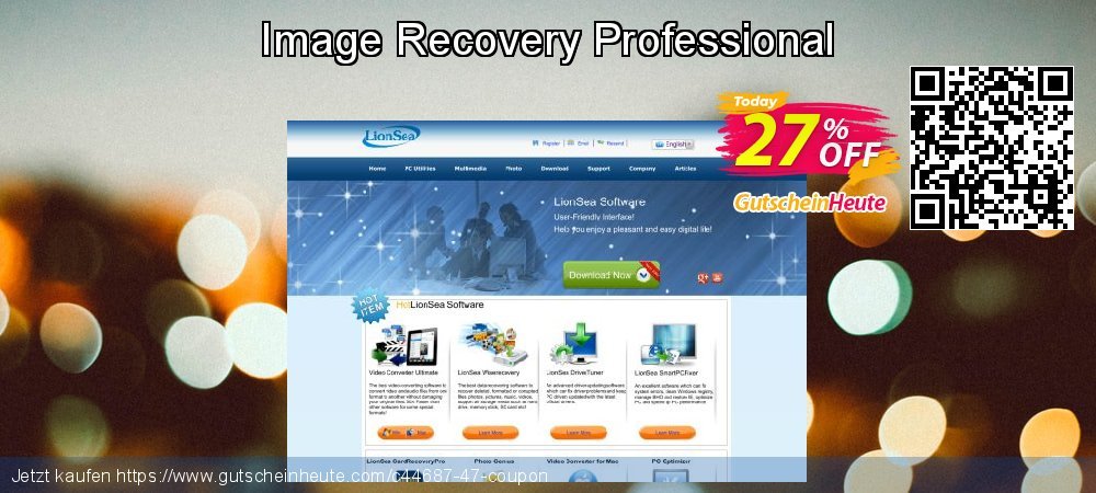 Image Recovery Professional überraschend Förderung Bildschirmfoto