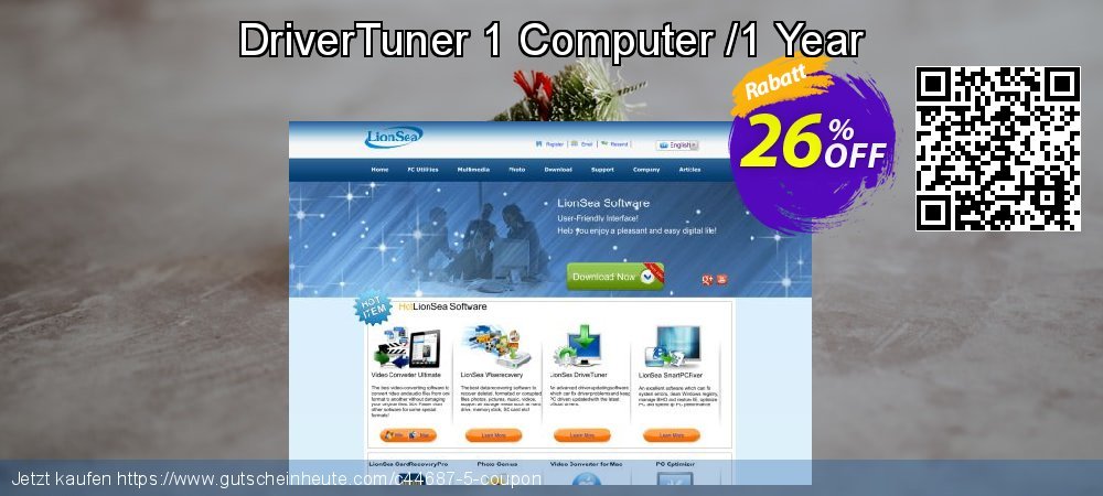 DriverTuner 1 Computer /1 Year faszinierende Preisnachlässe Bildschirmfoto