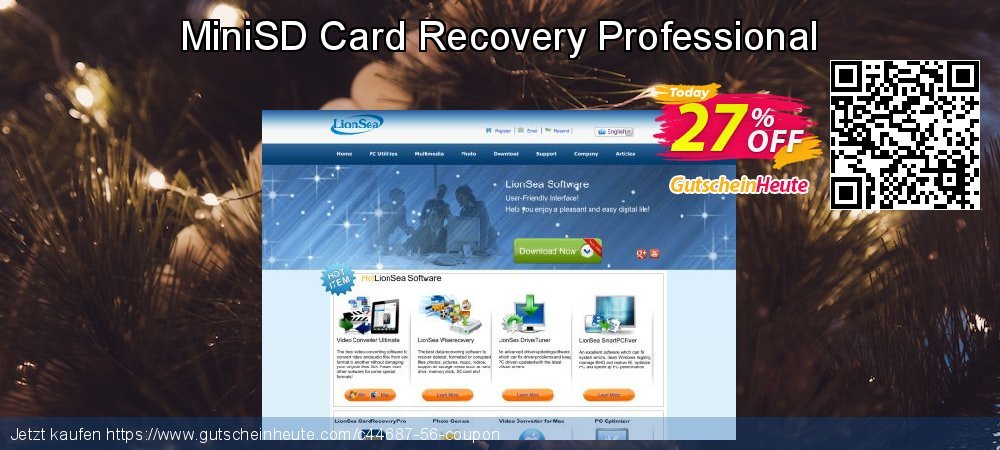 MiniSD Card Recovery Professional umwerfenden Diskont Bildschirmfoto