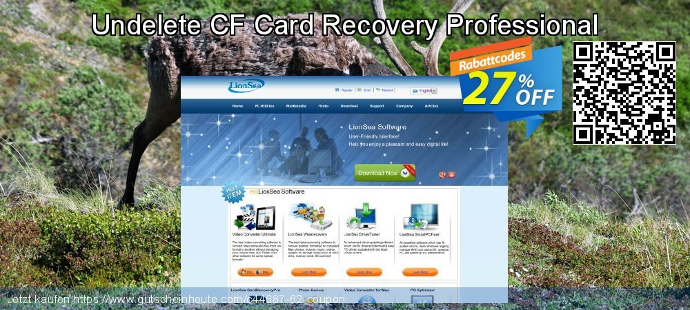 Undelete CF Card Recovery Professional exklusiv Preisreduzierung Bildschirmfoto
