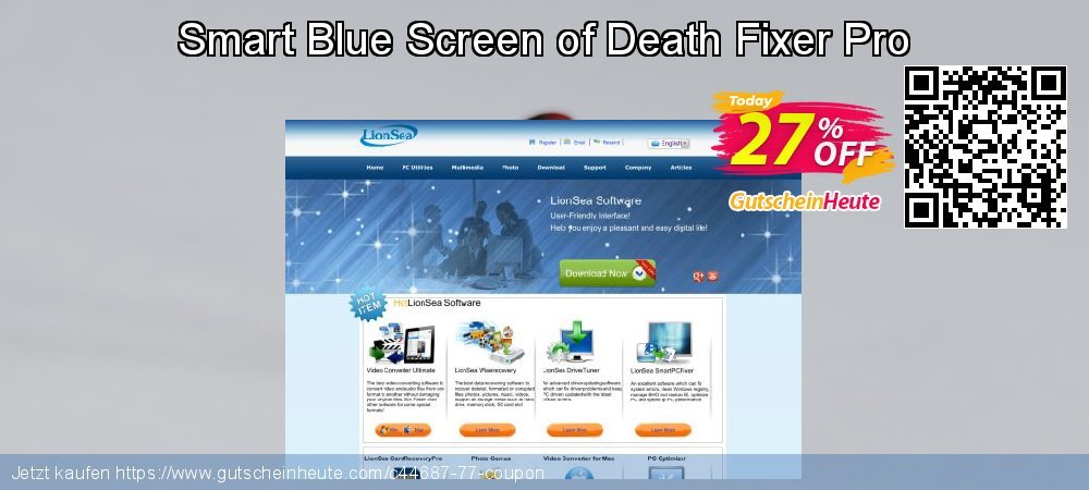 Smart Blue Screen of Death Fixer Pro wundervoll Ausverkauf Bildschirmfoto