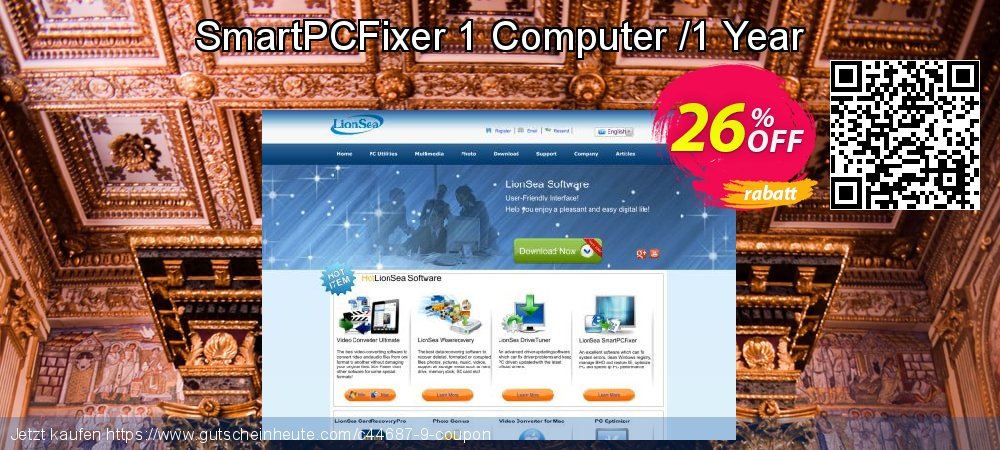 SmartPCFixer 1 Computer /1 Year geniale Diskont Bildschirmfoto