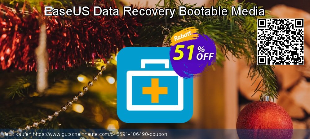 EaseUS Data Recovery Bootable Media spitze Diskont Bildschirmfoto