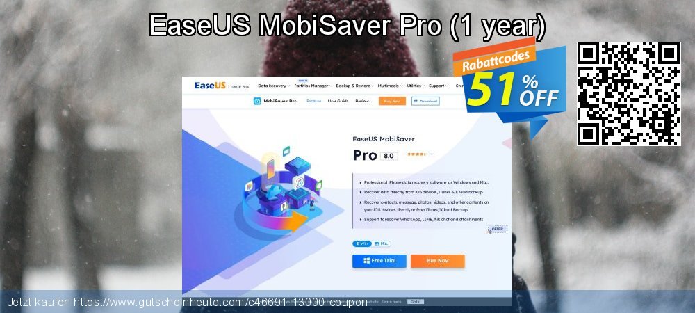 EaseUS MobiSaver Pro - 1 year  aufregenden Angebote Bildschirmfoto