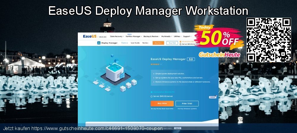 EaseUS Deploy Manager Workstation ausschließenden Preisnachlässe Bildschirmfoto