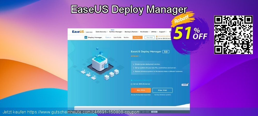 EaseUS Deploy Manager formidable Nachlass Bildschirmfoto