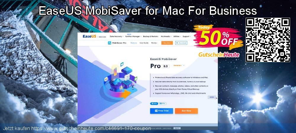 EaseUS MobiSaver for Mac For Business unglaublich Beförderung Bildschirmfoto