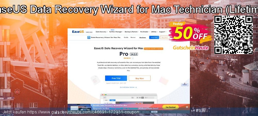 EaseUS Data Recovery Wizard for Mac Technician - Lifetime  erstaunlich Außendienst-Promotions Bildschirmfoto