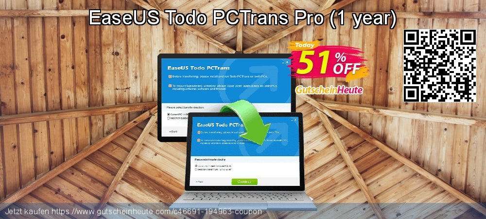 EaseUS Todo PCTrans Pro - 1 year  umwerfenden Disagio Bildschirmfoto