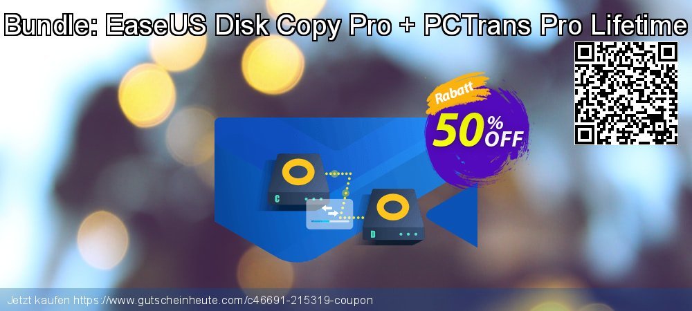Bundle: EaseUS Disk Copy Pro + PCTrans Pro Lifetime verblüffend Beförderung Bildschirmfoto