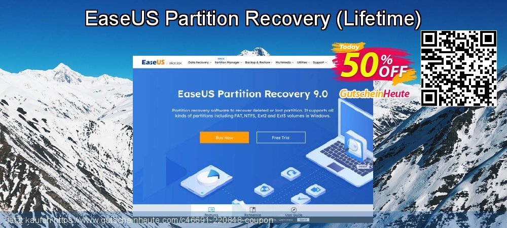 EaseUS Partition Recovery - Lifetime  umwerfenden Preisnachlässe Bildschirmfoto