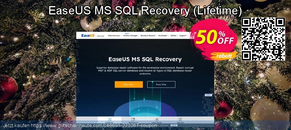 EaseUS MS SQL Recovery - Lifetime  spitze Ausverkauf Bildschirmfoto