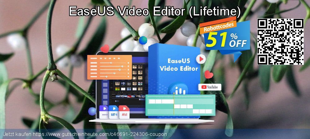 EaseUS Video Editor - Lifetime  atemberaubend Verkaufsförderung Bildschirmfoto