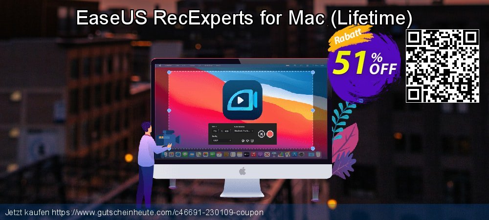 EaseUS RecExperts for Mac - Lifetime  Exzellent Ermäßigungen Bildschirmfoto