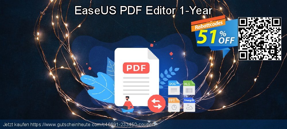 EaseUS PDF Editor 1-Year wunderschön Ausverkauf Bildschirmfoto