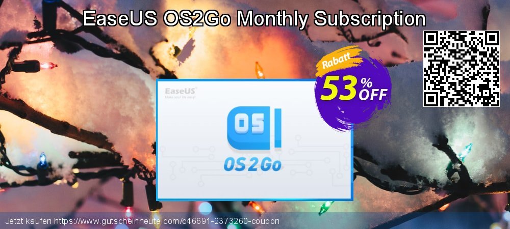 EaseUS OS2Go Monthly Subscription verblüffend Außendienst-Promotions Bildschirmfoto