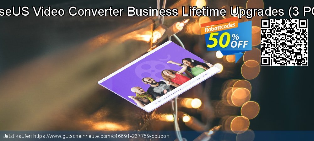 EaseUS Video Converter Business Lifetime Upgrades - 3 PCs  wunderschön Ermäßigungen Bildschirmfoto