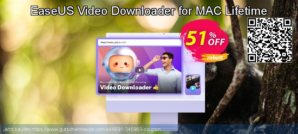 EaseUS Video Downloader for MAC Lifetime beeindruckend Diskont Bildschirmfoto