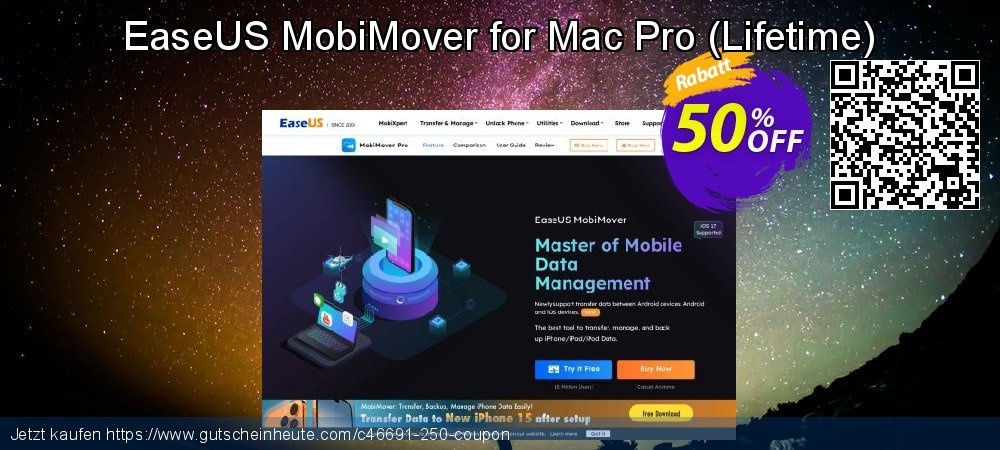 EaseUS MobiMover for Mac Pro - Lifetime  umwerfenden Ausverkauf Bildschirmfoto